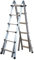 Scala telescopica 6+6 gradini alluminio multiuso uso professionale 146.607BB