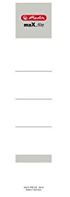 Herlitz 5966064 Rückenschild 36 x 190 mm für 5 cm-Ordner, selbstklebend, 50 Stück weiß