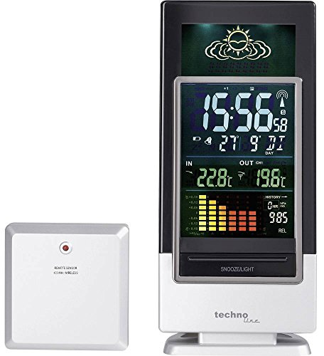 Technoline Wetterstation WS 6502 mit Vorhersage von Wettersituation, Anzeige von Wettertendenz und Luftdruck
