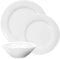 Portmeirion Home & Gifts CPW80002-X Dinner Set, Porcelain, White, 27.9 x 27.9 x 2.5 cm