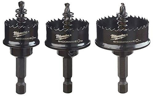 Milwaukee Shockwave 49224800, Hole Saw 3 Piece Kit