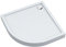 AQUABAD Duschwanne/Duschtasse | Ultima mit LeakProtect Technologie Smooth White 80x80cm R55 Viertelkreis