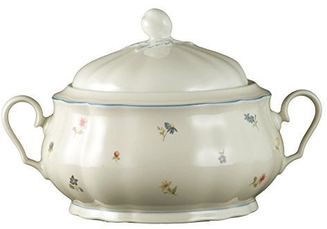 Seltmann Weiden 001.292934 Marie-Luise Schüssel mit Deckel 2,15 l Streublume Blauer Rand