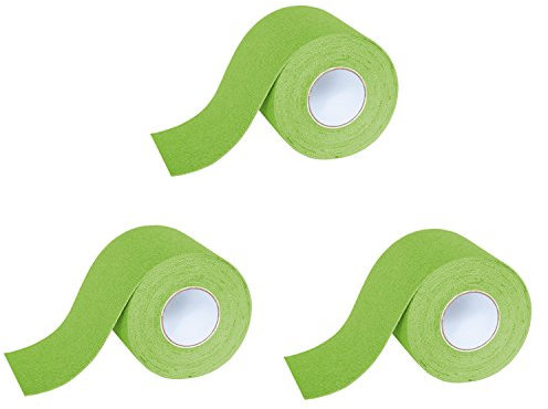 K-Active Kinesiologie Tape Classic GRÜN, wasserabweisend und hypoallergen, 50 mm x 5 m, 3 Rollen