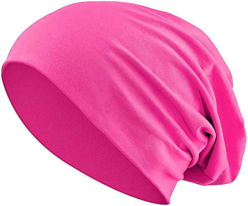 Balinco - Beanie Mütze für Damen & Herren aus 100% Jersey-Baumwolle – Flexibler Slouch Hat für Frühling, Herbst & Winter – Lange Baumwollmütze in versch. Farben – Kopfbedeckung Unisex modisch & bequem