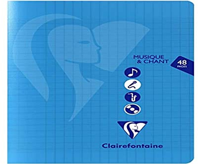 Clairefontaine 303797C Cahier Agrafé 17x22 48p Grands Carreaux
