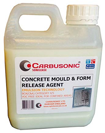 Concrete Mould Release Agent 1 Litre Garden Ornament mouldings Safe