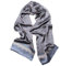 PB-SOAR 100% Seide Herren Schal Seidenschal Kravattenschal Seidentuch mit Paisley Muster, Herrenschal aus reiner Seide (Blaugrau)