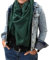 XXL Musselin Tuch Schal 100% feine Baumwolle 130x130cm Damenhalstuch Halstuch Musselintuch Musselin Damen Herren Männer Frauen, Farbe:dunkelgrün