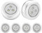 SOAIY® [6 PCS] Luz de noche alimentada por baterías con Pulsador, Sin cable en el armario, cocina, pasillos, escaleras, habitaciones infantiles, garajes, baúles para automóviles (6 PCS-Smd)