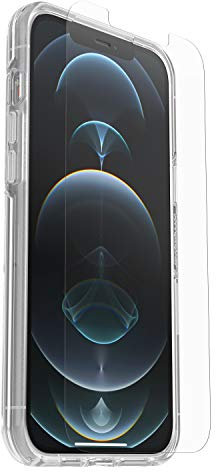 OtterBox Drop Protection Bundle for iPhone 12 Pro Max, Symmetry Clear Case 3x Tested to Military Standard and Alpha Glass Screen Protector 2x Antiscratch Technology, Clear