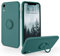 SouliGo iPhone XR Hülle, iPhone XR Handyhülle Silikon Gel Slim Case Cover mit Ring Halter Ständer stabil Kratzfest Hülle für iPhone XR (6.1 Zoll) Grün