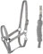 PFIFF 102931 Halfter und Strick Set, Kunststoffhalfter Führstrick, Grau Cob