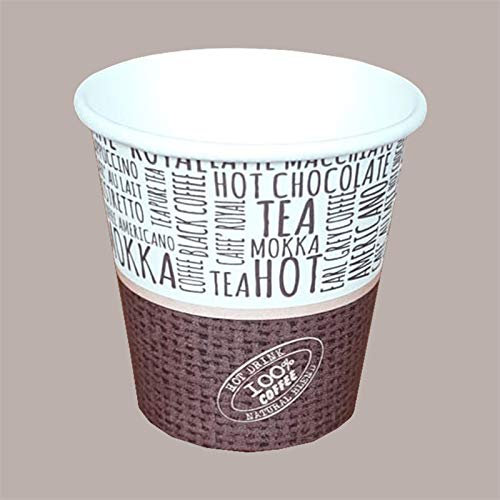 Lucgel Bicchiere Termico Caffè Orzo Ginseng (3oz -93 ml) in Carta Grafica JUTA B05-100 pezzi -