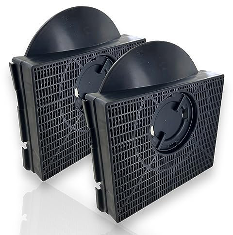 DL-pro 2 x Aktivkohlefilter Kohlefilter Filter für Whirlpool Bauknecht 484000008581 Wpro CHF303 Typ 303 Dunstabzugshaube