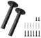 Regalhalterung Unsichtbar Kit, Metal Regalträger Schwebende Regalhalter, Tablarträger Winkel Regal Regalbefestigungen, Für Wand-montage Wandhalterung Brett, Schwarz 2pcs (Rund -20cm)