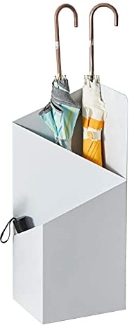 LYLSXY Umbrella Stands,Umbrella Stand Nordic Wrought Iron,Floor-Standing Umbrella Storage Bucket,White