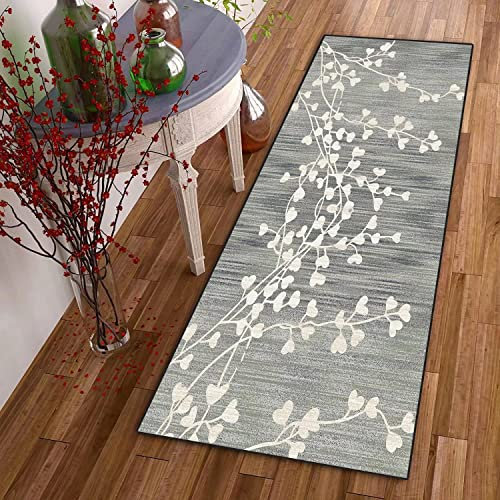 DTUQYX Läufer Lang Flur rutschfest Teppich Küche 40 x 60CM, Polyester Waschbar und Dauerhaft, Schlafzimmer Muster Carpet, für Wohnzimmer Büro Esszimmer, Anpassbar Teppichläufer Meterware