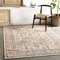 Livabliss Wicklow Vintage Teppich Groß - Orientalischer Boho für Wohnzimmer, Esszimmer, Schlafzimmer - 160x213 cm, Kurzflor, Einfache Pflege - Muster in Elfenbein, Rosa