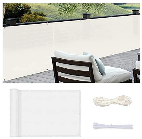 XINAR Sonnensegel Rechteckig 7x7M 95% UV Schutz PES Polyester, Sonnenschutz Windschutz Segeltuch Pergola mit Befestigungsseile für Terrasse, Balkon, Pool und Garten, Weiß