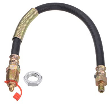 sourcing map Tuyau de graisse flexible avec filetage M8 x 1 mm, longueur 30 cm, avec vis hexagonale de fixation pour lubrification de pistolet à graisse