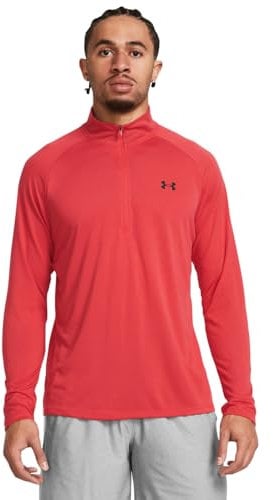 Under Armour Men's UA Tech 2.0 1/2 Zip, Lightweight Zip Top, Sweat-Wicking and Quick-Drying Training Top, Long Sleeve Sports Top for Men