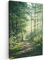 MuchoWow© Wandbilder 40x60 cm Schlafzimmer Home Deko Wohnung Bild Wohnzimmer Fotoleinwand Wand Bilder Leinwand Wall Decor Wald - Weg - Sonne - Bäume - Grün - Natur