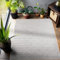 Carpetsale24 In- & Outdoor Wetterfest 120 x 170 cm Rauten Design Grau - Teppich Waschbar, Wasserfest, Flachgewebe und Pflegeleicht - Ideal für Balkon, Garten, Terrasse und als Küchenteppich