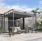 Outdoor Pergola Canopy Large 3x2 Metal Retractable Sun Shade Tent Garden Hot Tub Gazebo Patio Lawn Structure Conservatory Shelter UV-resistant Pavilon (Grey)