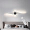 minifair Led Wandleuchte Innen,100Cm Schwarz Bettlampe Dimmbar Moderne Wandleuchte Acryl Beleuchtung Mit Hilfslichtquelle,Wandleuchten FüR Flur Treppenhaus Wohnzimmer Kommode Badezimmer 3000K-6000K