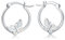 CHENGHONG Schmetterling Ohrringe Mädchen Creolen Silber 925 Schmetterling Ohrringe Mädchen Kinder Ohrhänger Opal Kleine Creolen Schmetterling Schmuck Geschenke für Damen Frauen Tochter…