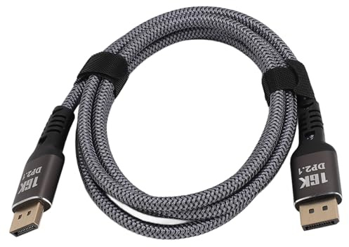 16K Displayport-Kabel 2.1, DP 2.1-Kabel 16K 30 Hz/8K 60 Hz/4K 120 Hz, Unterstützung 40 Gbit/s, Dynamisches HDR, für 4090, 4080ti Grafik/PC/TV, 4,9 Fuß