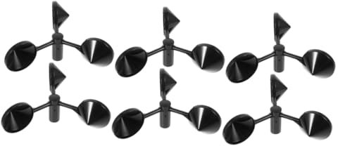 Sosoport 6 Stück Windfahnen Lüfterblätter Windbecher Sensor Windmessgerät Werkzeug Windmesser Werkzeug Windmesser Sensor Winddurchflussmesser Luftströmer Ersatzbecher