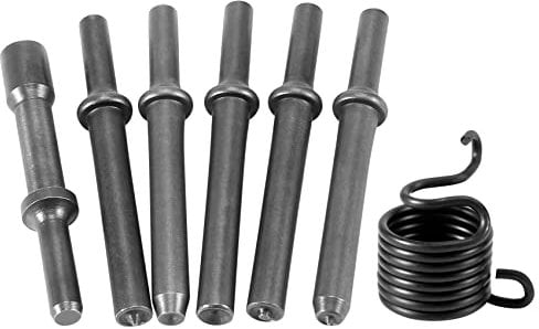 Hopbucan 7 Pcs Great Heavy Duty Smoothing Pneumatic Air Rivet Hammer Tools Kit