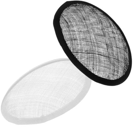 KONTONTY 2 Stück Tropfenform Sinamay Fascinator Hut Basis Handwerk Hutboden Aus Sinamay-Material Für DIY Hutmacherprojekte