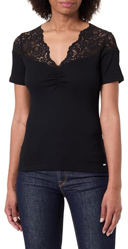 Morgan T-Shirt mit kurzen Ärmeln, für Damen, Schwarz M, 38