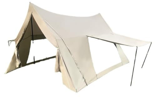 Outdoor Camping Tarp Waterproof Sunshade Canopy Tent Shelter for Large Living Room Pergola Sun Shade Sail Tower Canopy for Rainproof Protection