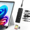 USB C Hub für Surface Pro 11/10/9/8/X, Surface Pro 11 Adapter mit USB C Thunerbolt 4 (8K Video +40 Gbps Daten+100W PD), HDMI Port, 100M Ethernet, 1*USB 3.0, 1*Type-C, 3.5mm Audio, SD/TF