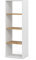 Vicco Bücherregal Tomy, Weiß/Goldkraft Eiche, 40 x 120 cm,4 Fächer