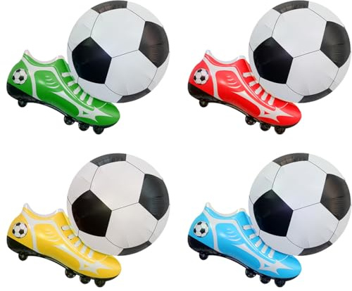 Gleemix Folienballons, Orange, 18 Zoll, 6 Stück (Fussball Schuhe)