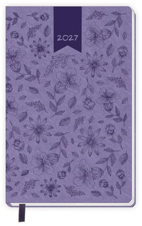 Trötsch Taschenkalender A6 Soft Touch Blumen 2027: Soft Touch Terminkalender