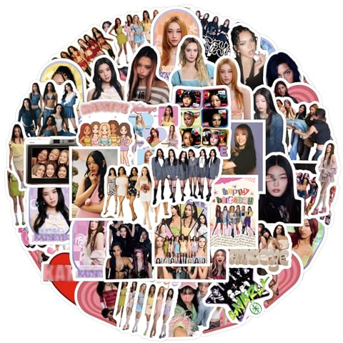 124 Stück Katseye Stickers Aufkleber, Katseye Aufkleber, Kpop Album Sticker, Mini Fotoaufkleber, KATSEYE Merch, Wasserdichte, Geschenk für fans, Für Laptop Helm Fahrrad