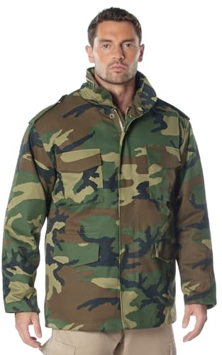 Rothco Field Jacket - All-Season Outdoor Weather Protection and Classic Style Coat, Woodland Camo, XL