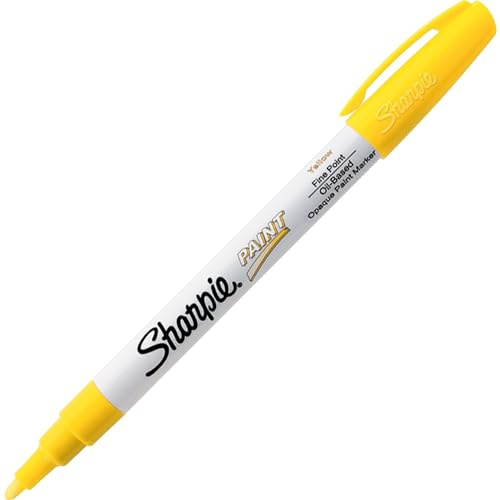 Sharpie - Paint Sharpie, Oil Base, Fine Point, Yellow, Sold as 1 Each, SAN 35539