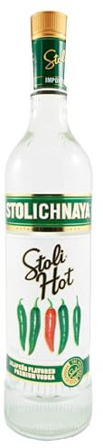 Vodka Stoli HOT con sabor a chile jalapeño.Excepcionalmente suave,regalo de vodka ideal para hombres y mujeres.Vodka premium con un sabor picante a guindilla.Botella de 70 cl con un 40% alcohol