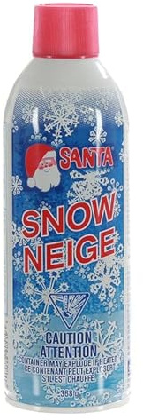 Santa Christmas Tree, Wreath, Glass and Mirror Snow Spray - 13 Ounces