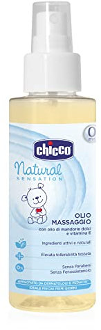 Chicco Natural Sensation Olio Massaggio, Senza Parabeni - 100 ml