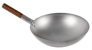 London Wok Round Bottom Wok 356mm Size: 356(Ø) mm. Material: Mild Steel