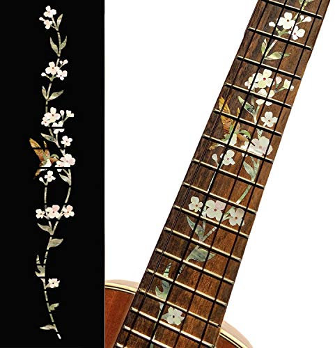Inlaystickers Tree of Life w/Hummingbird – Inlay Sticker Griffbrett Position Marker für Konzaert Ukulelen, UKF-260TH-C