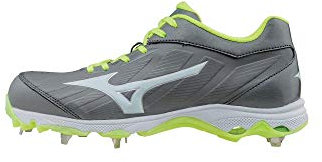 Mizuno Advanced Sweep 3 Chaussures de softball à 9 crampons pour femme, Gris (gris/blanc), 38 EU